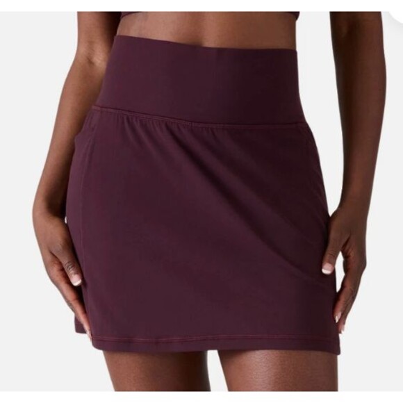 Athleta Pants - Athleta Skort Womens XL Red Salutation Stash 16 1/2" Athleisure Spiced Cabernet
